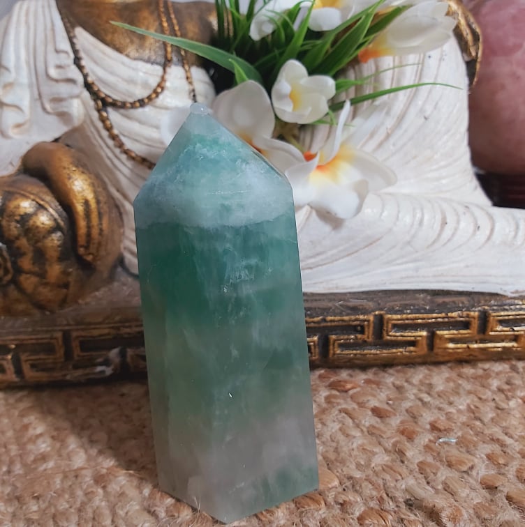 Fluorite Tower Crystal Gemstone 840 gms (GEM267)