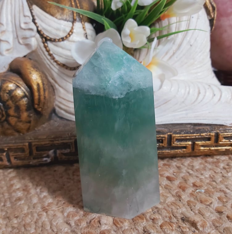 Fluorite Tower Crystal Gemstone 840 gms (GEM267)