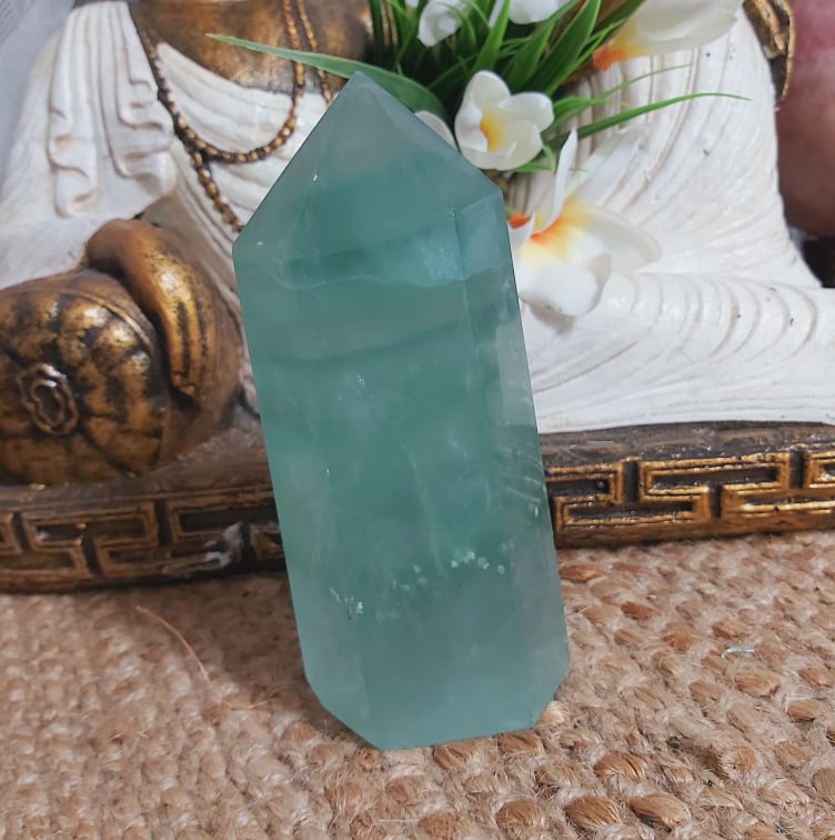 Fluorite Tower Crystal Gemstone 771 gms (GEM269)