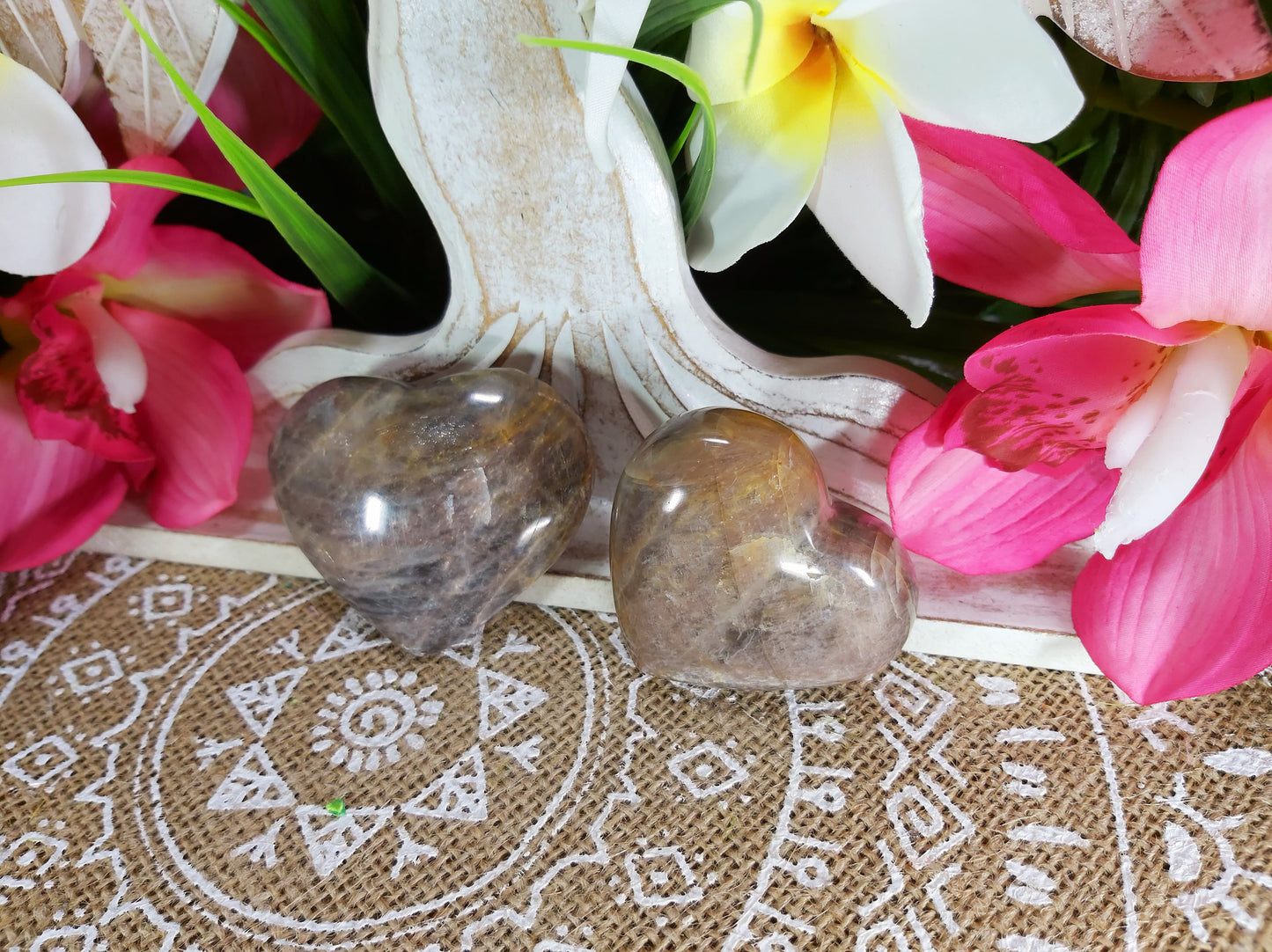 Black Moonstone Divination Crystals 179 gms (GEM48)