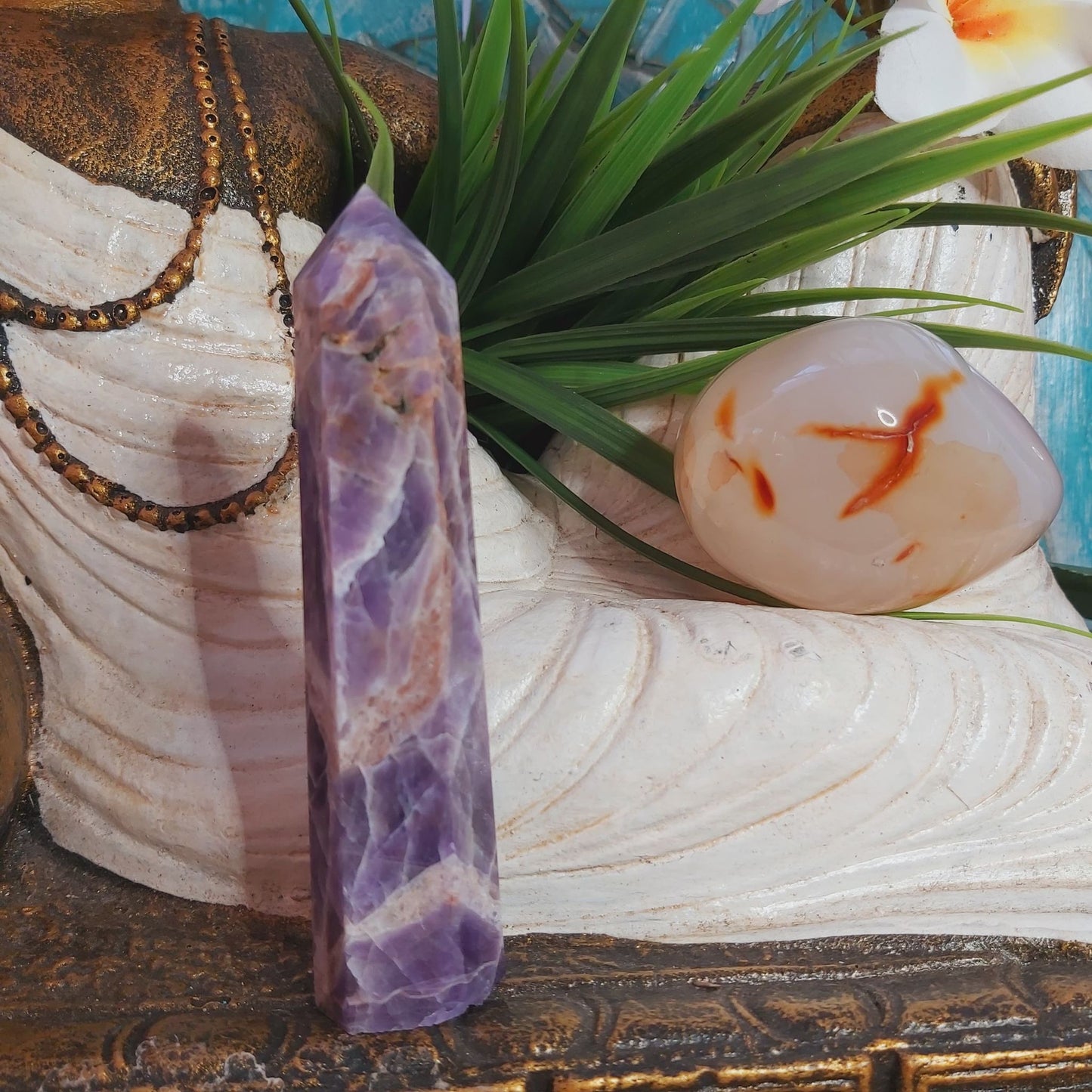 Chevron Amethyst Protection Goddess 95 gms (GEM95)