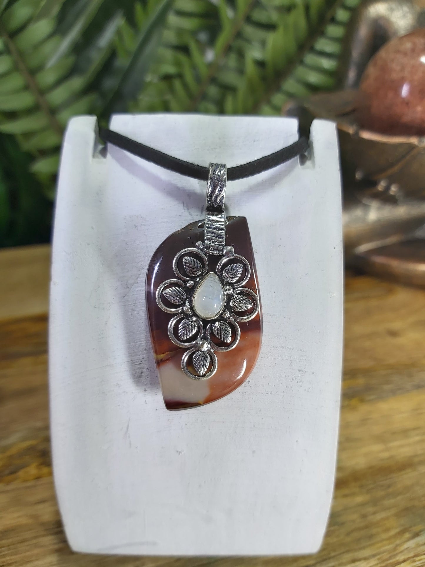 Mookaite & Moonstone Pendant (JPMOO1)