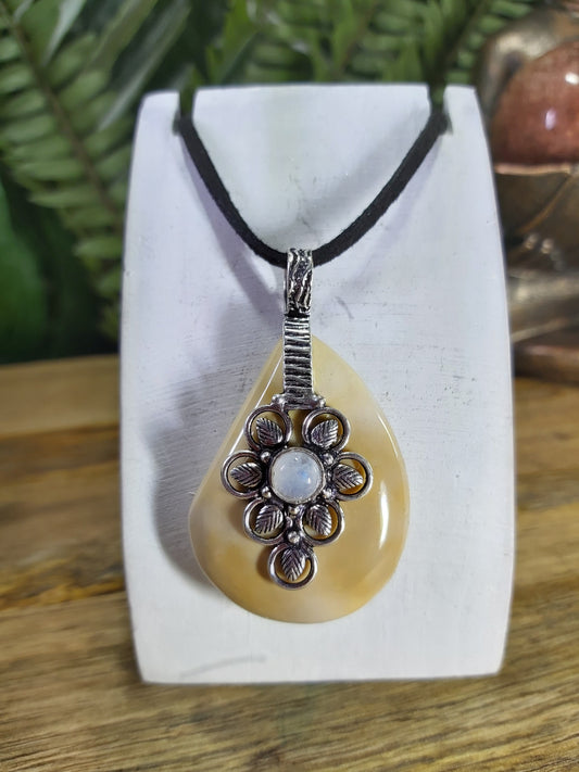 Mookaite & Moonstone Pendant (JPMOO4)