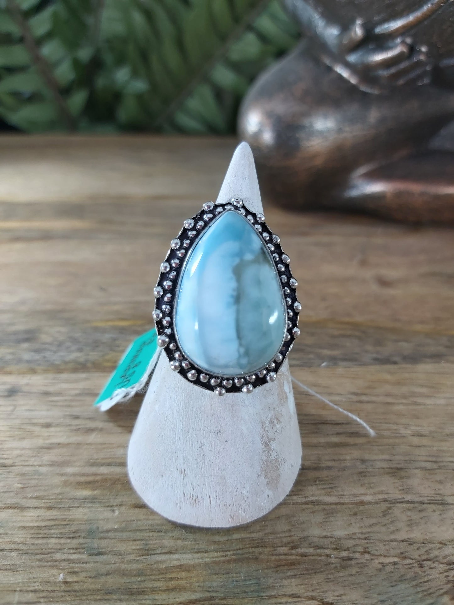 Larimar Emotional Healing Ring Size US 8 (RG142)