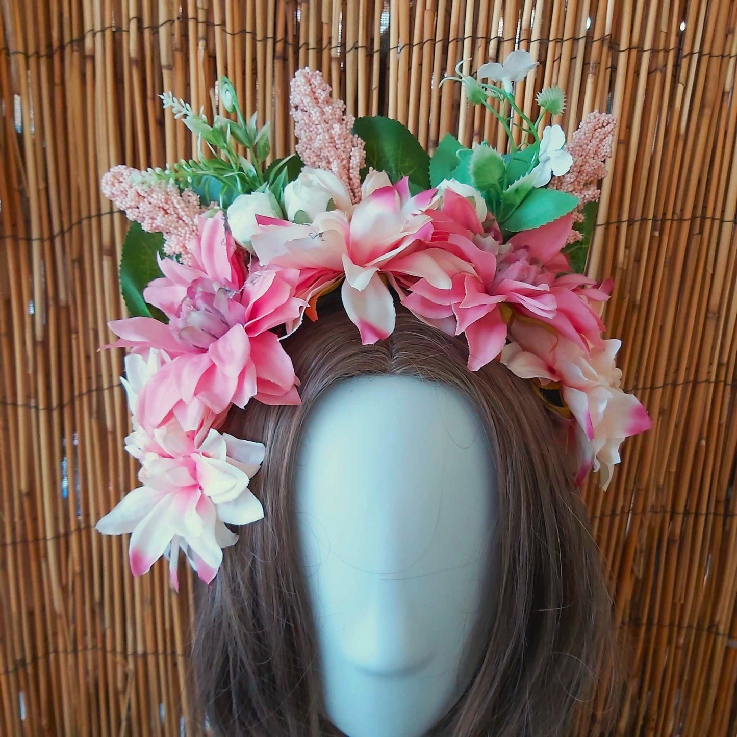 Luxury Handmade Pink Flower Headband/Headpiece