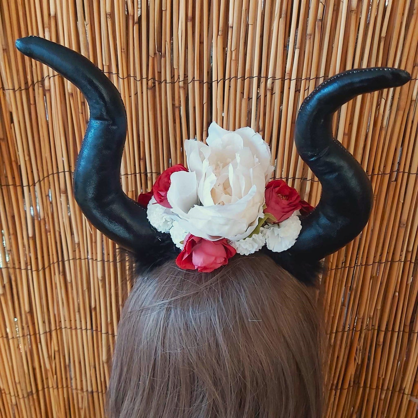 Luxury Handmade Red Flower Headband/Headpiece