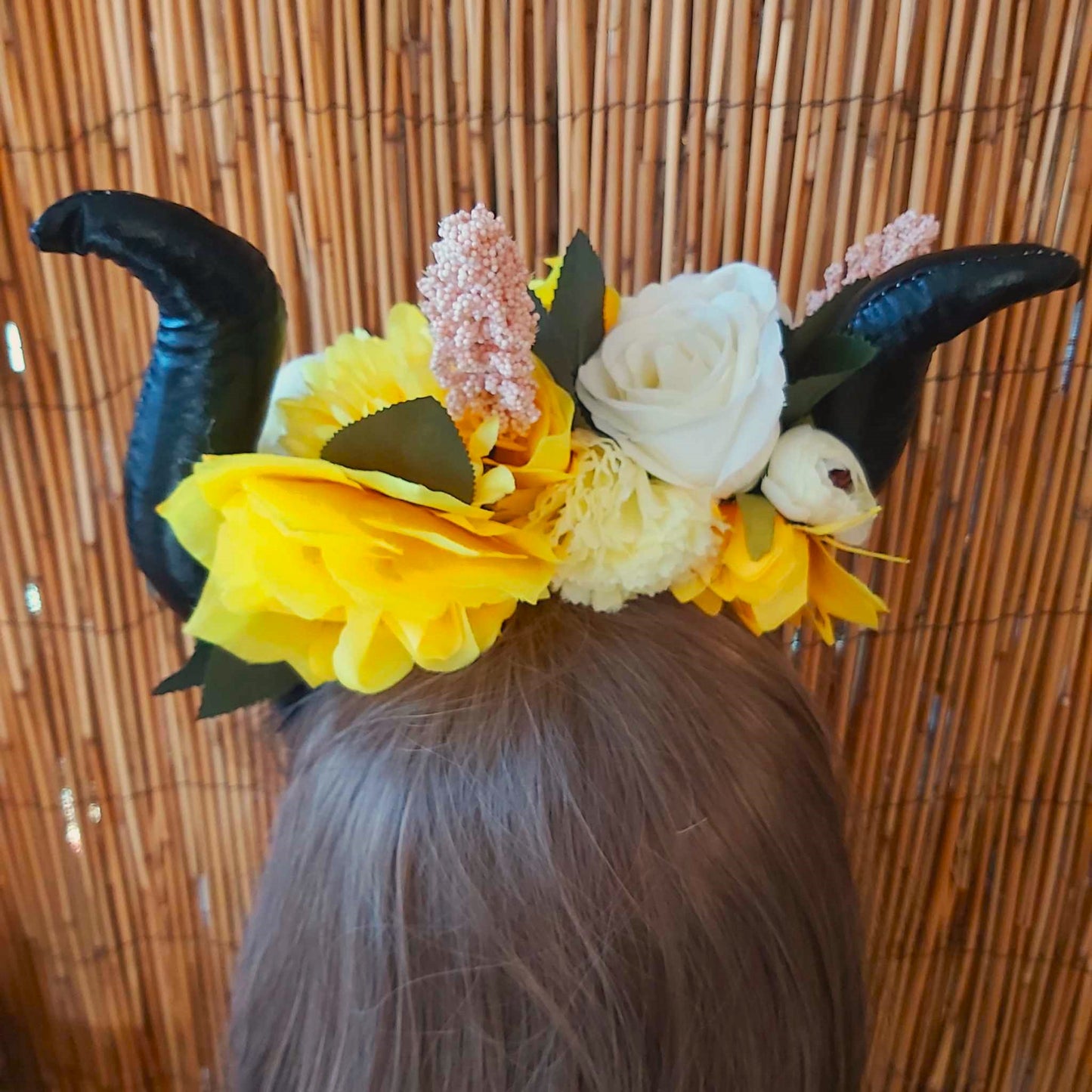 Luxury Handmade Yellow Flower Headband/Headpiece