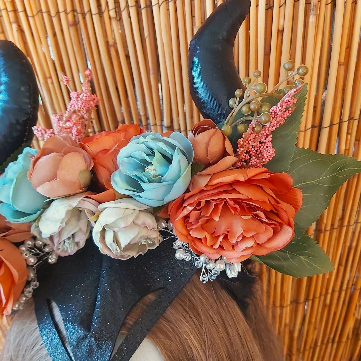Luxury Handmade Brown Flower Headband/Headpiece