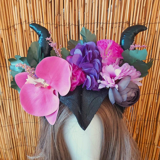 Luxury Handmade Purple Flower Headband/Headpiece