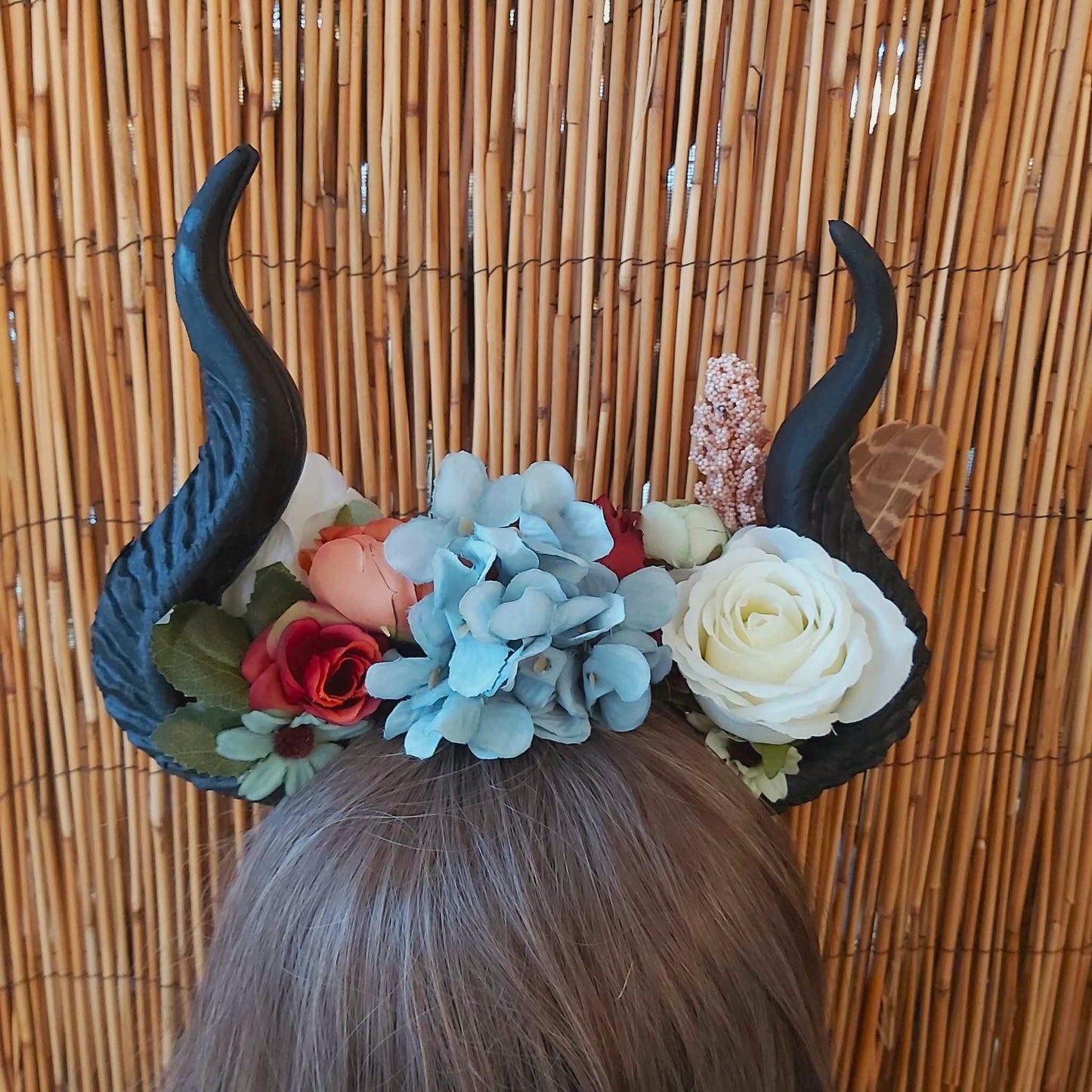 Luxury Handmade Black Flower Headband/Headpiece