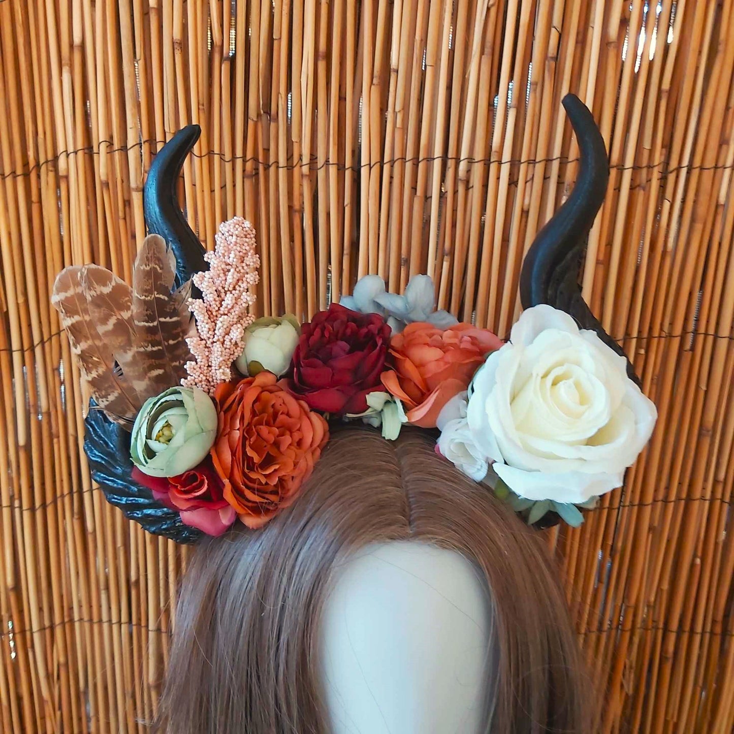 Luxury Handmade Black Flower Headband/Headpiece