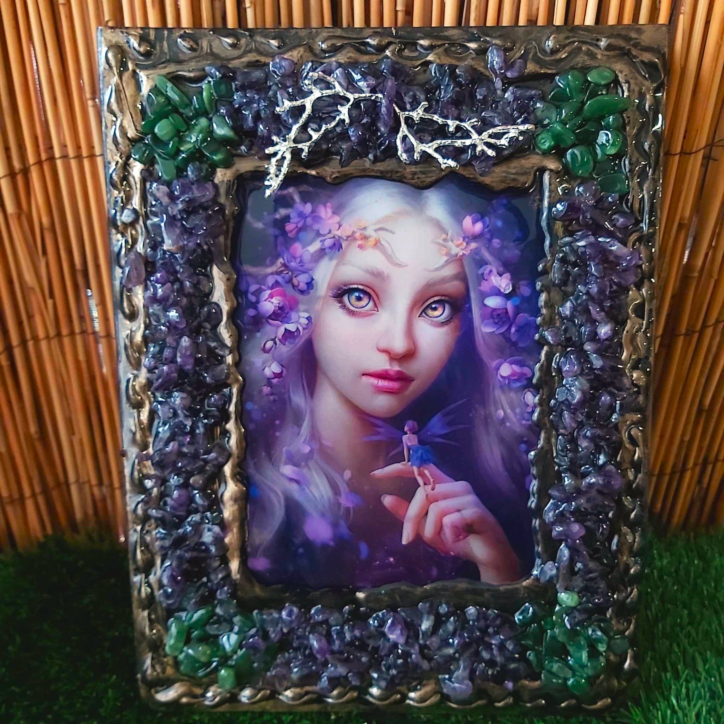 A4 Handmade Crystal Journal Diary Notebook with Amethyst