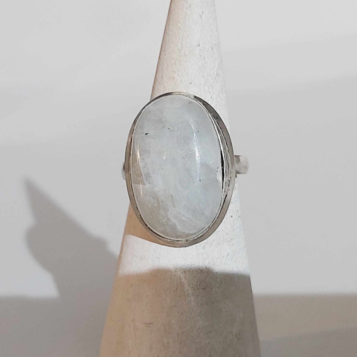 Free Spirit Rainbow Moonstone Ring Size US 9.5 (E1683)