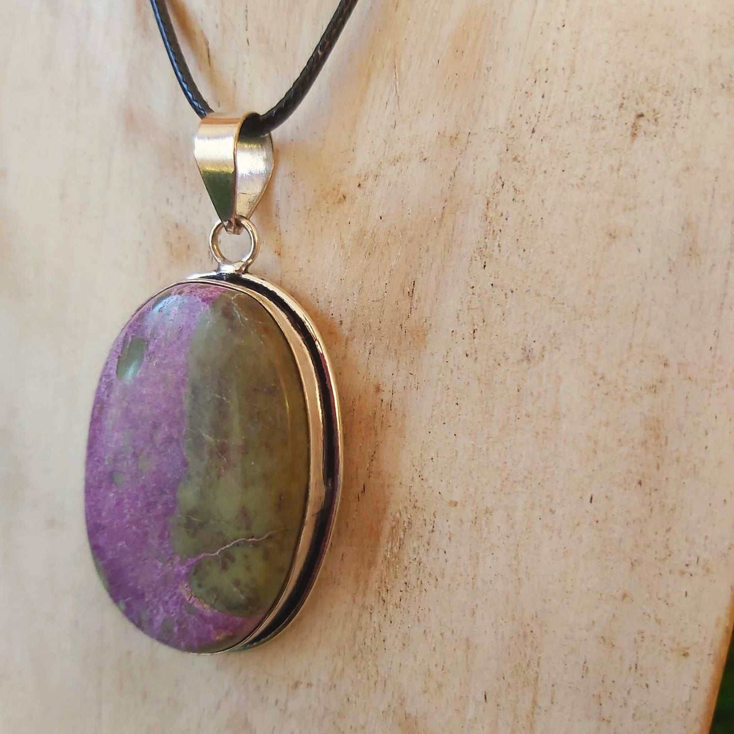 Purpurite Stone of Freedom & Abundance Pendant (E2507)