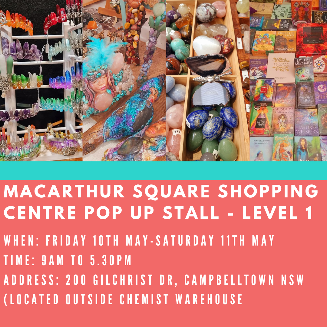 A poster which states Kaftan 9 will have a pop up stall at Macarthur Square 10th to 11th May 9am to 5.30pm