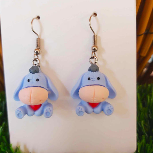 Handmade Winnie The Pooh Eeyore Earrings