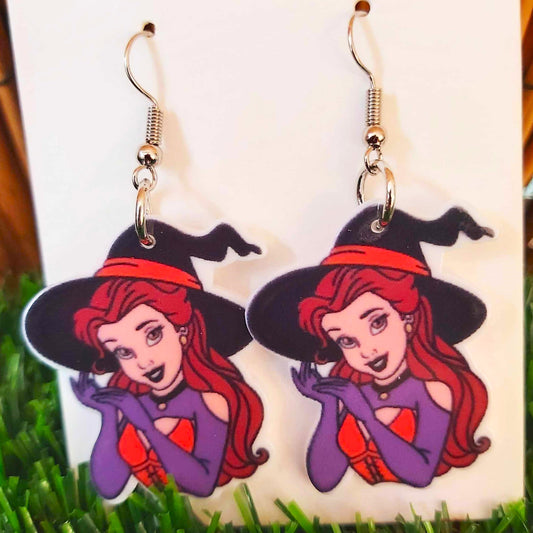 Handmade Horror Disney Princess Earrings