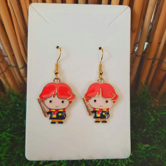 Handmade Harry Potter Ron Earrings