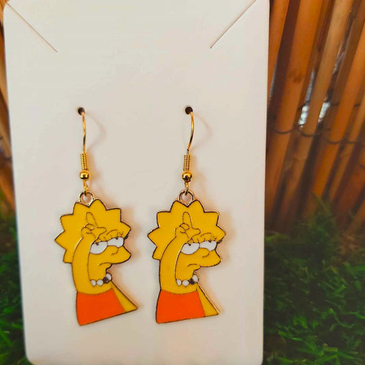 Handmade The Simpsons Lisa Earrings