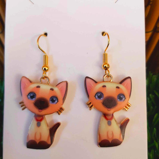 Handmade Cat Earrings