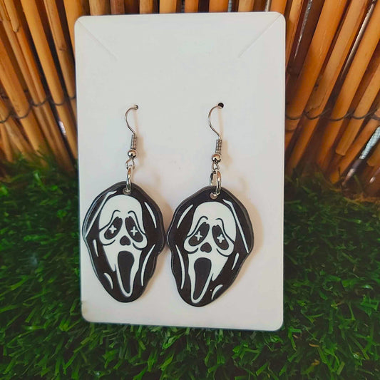 Handmade Horror Scream Earrings