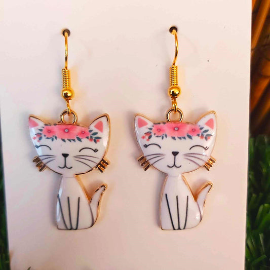 Handmade Cat Earrings