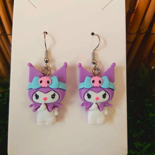 Handmade Hello Kitty Kuromi Earrings
