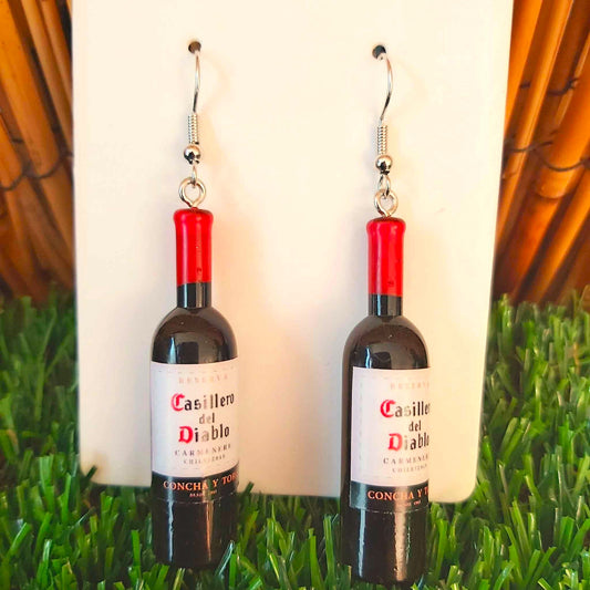 Handmade Wine Bottle Earrings
