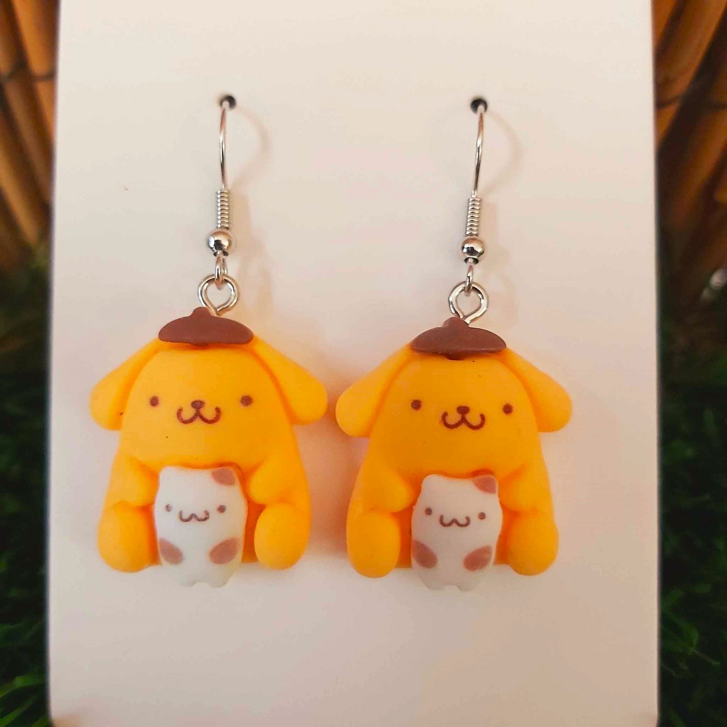 Handmade Hello Kitty Pompompurin Earrings
