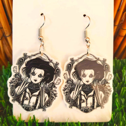 Handmade Edward Scissorhands Earrings