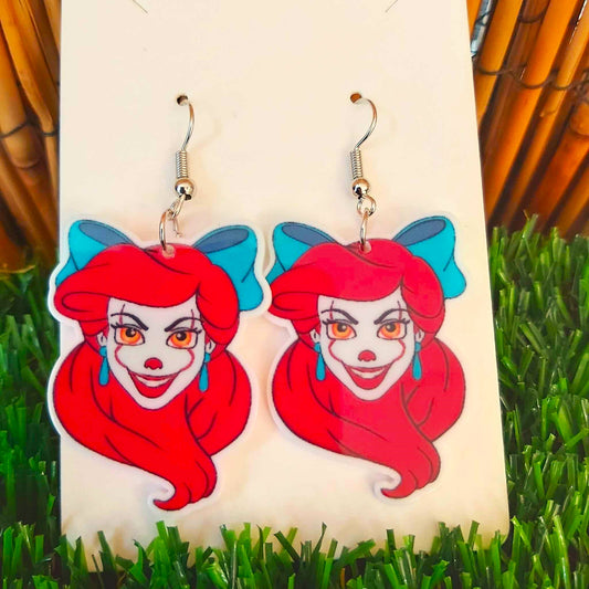 Handmade Horror Disney Princess  Earrings