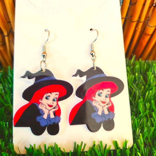 Handmade Horror Disney Princess  Earrings