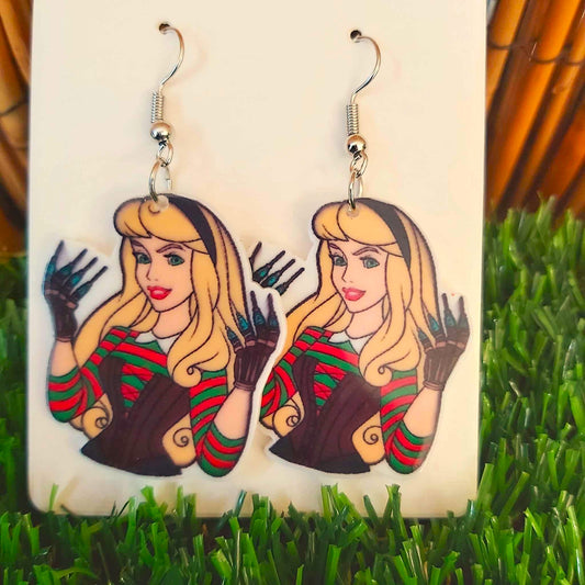 Handmade Horror Disney Princess  Earrings