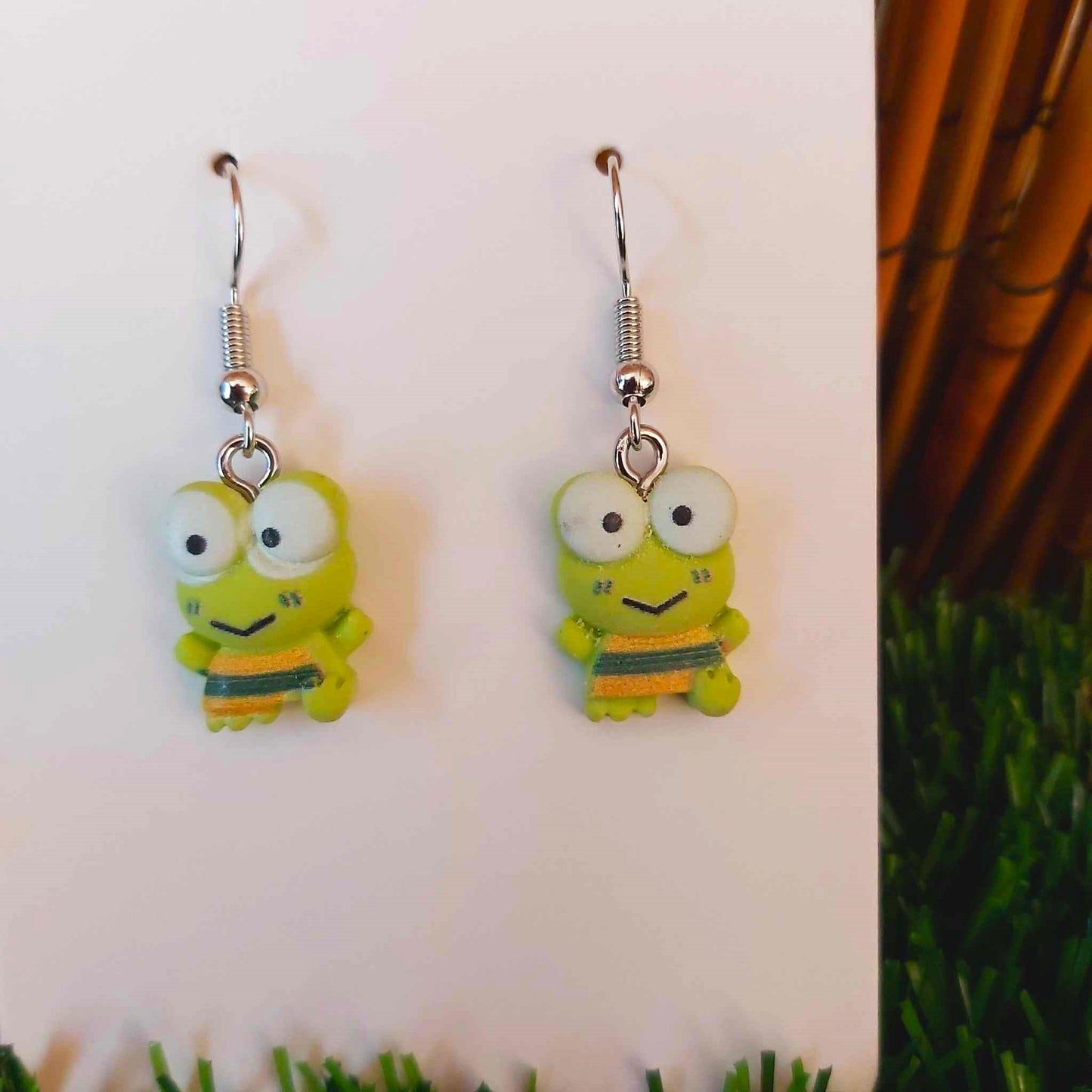 Handmade Frog Earrings