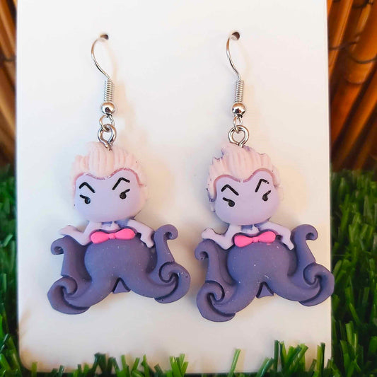 Handmade Disney Ursula Earrings