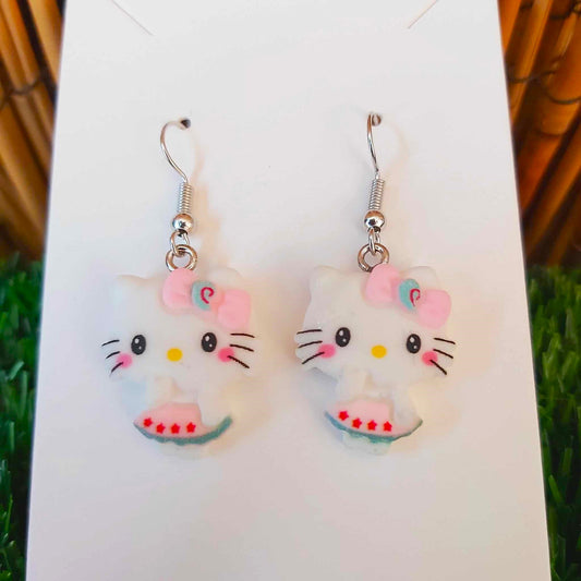 Handmade Hello Kitty Earrings