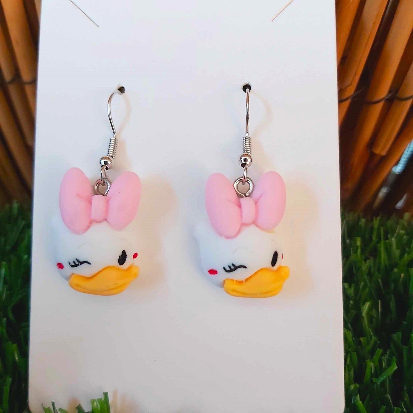 Handmade Disney Daisy Duck Earrings