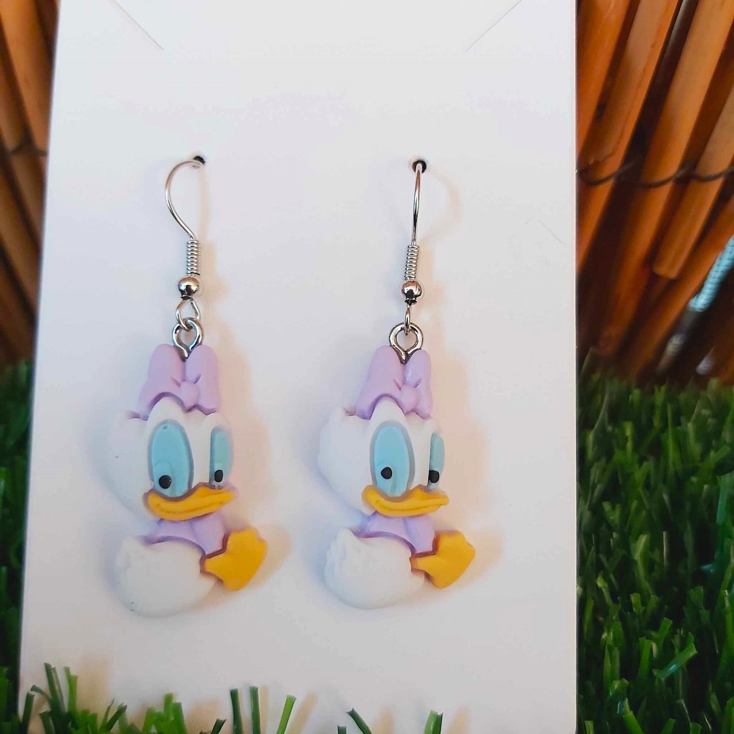 Handmade Disney Daisy Duck Earrings