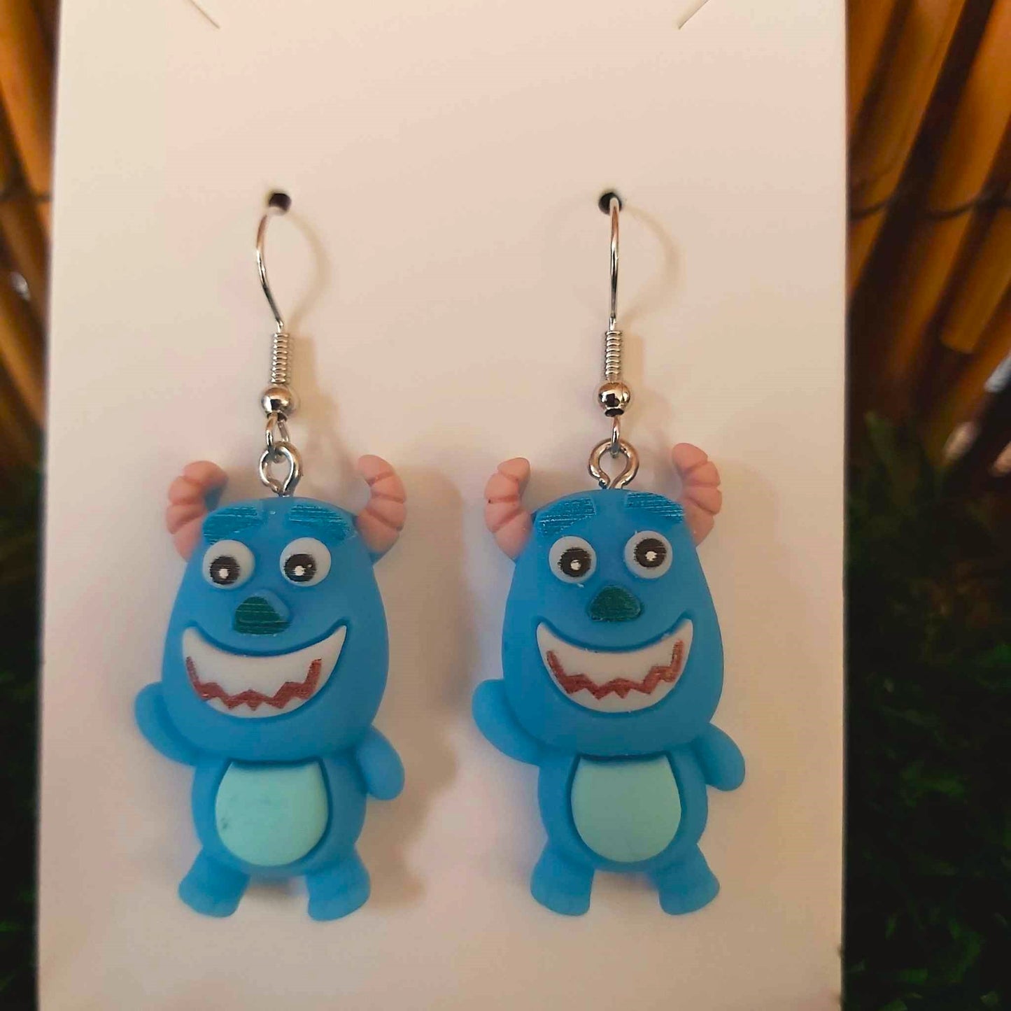 Handmade Monsters Inc Sulley Earrings