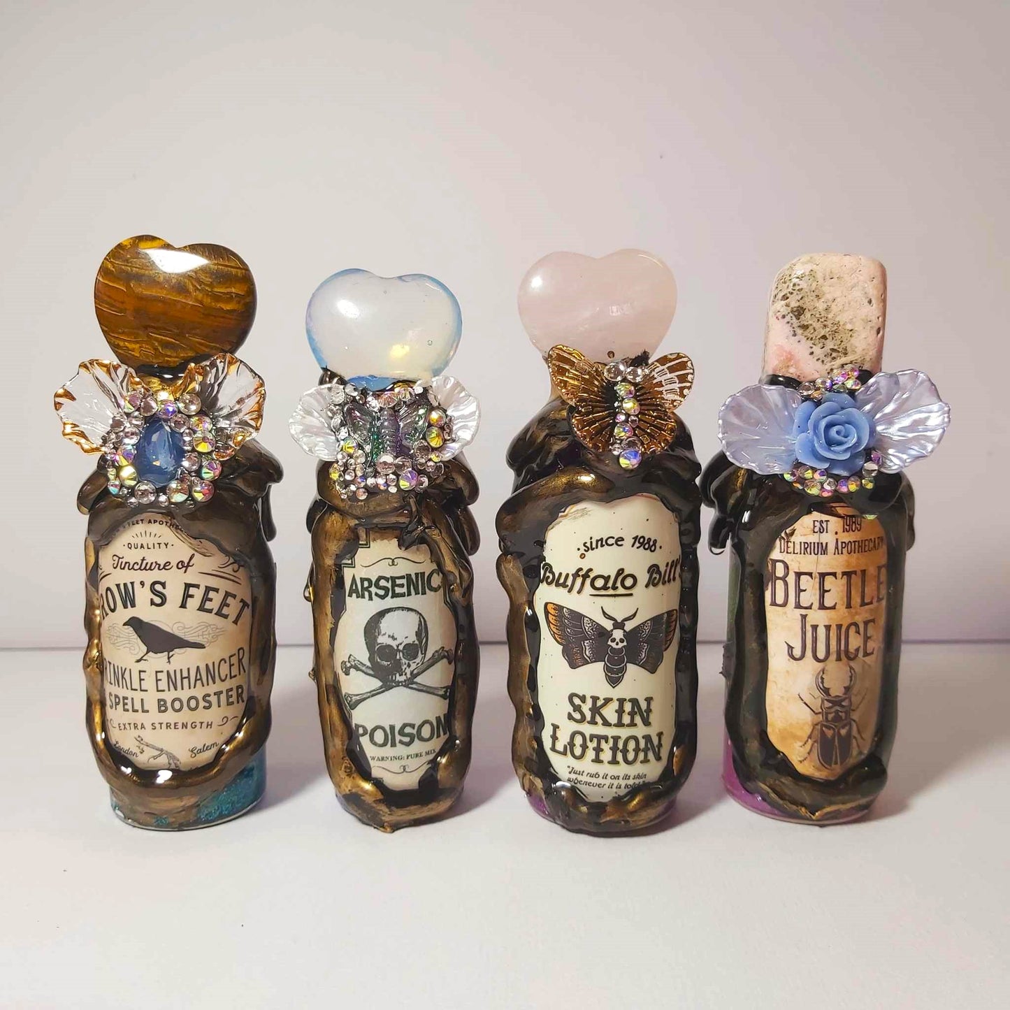 Spiritual & Divination Mini Spell Potion Altar Bottles (4 pack) WRT3