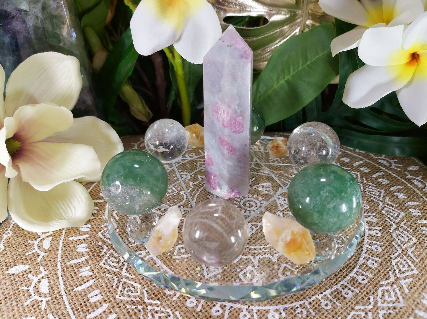 Divine Personal Power Crystal Grid Including 13 Crystals (#4)