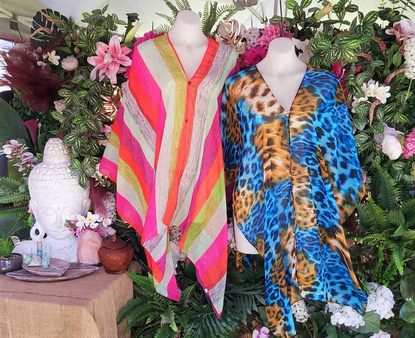 Oversized Relax Fit Beach Cover-Up Bohemian Kaftan 2 Pack Size 12-14