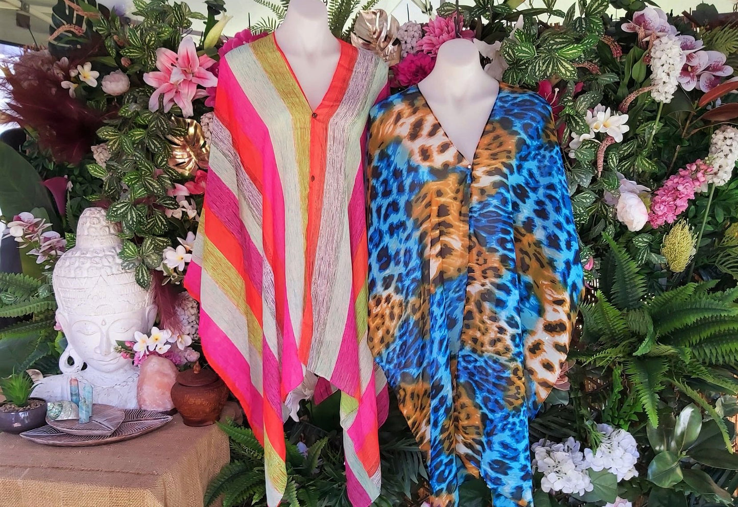 Oversized Relax Fit Beach Cover-Up Bohemian Kaftan 2 Pack Size 12-14