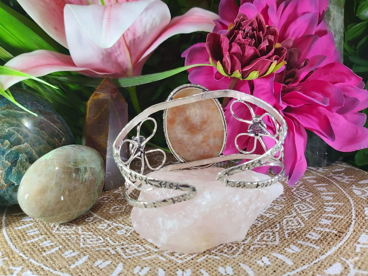 Sunstone Earth Energy Bangle (B64)