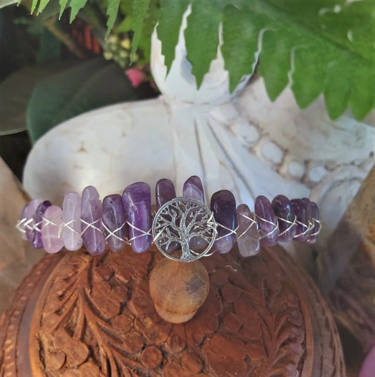 Amethyst Gemstone Crown Tiara Baroque Handmade (CR11)