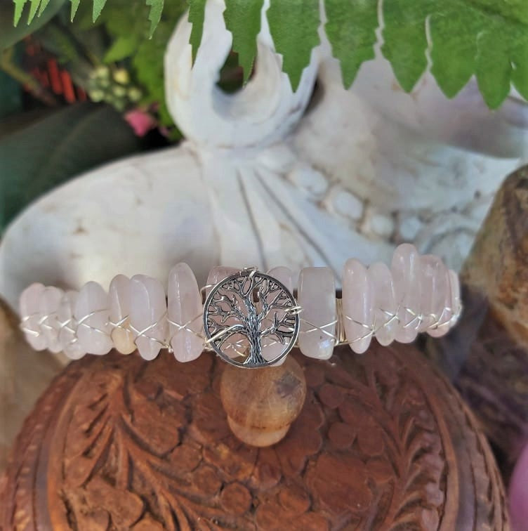 Rose Quartz Gemstone Crown Tiara Baroque Handmade (CR12)