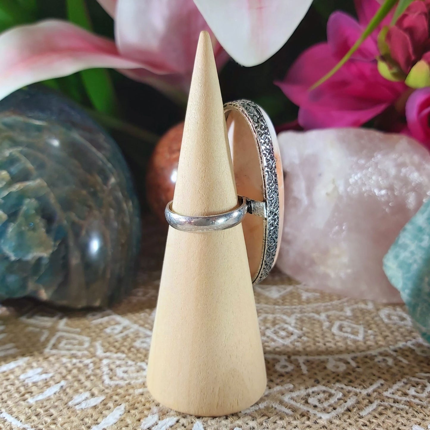 Scolecite Inner Peace Ring Size US 6 (E1072)