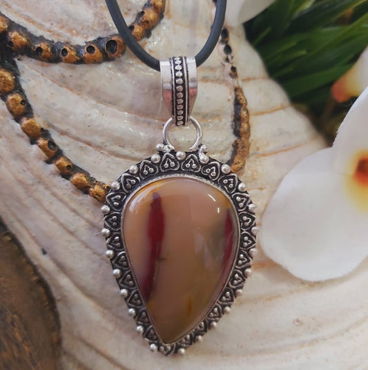 Mookaite Decision Making Gemstone Pendant (E1810)