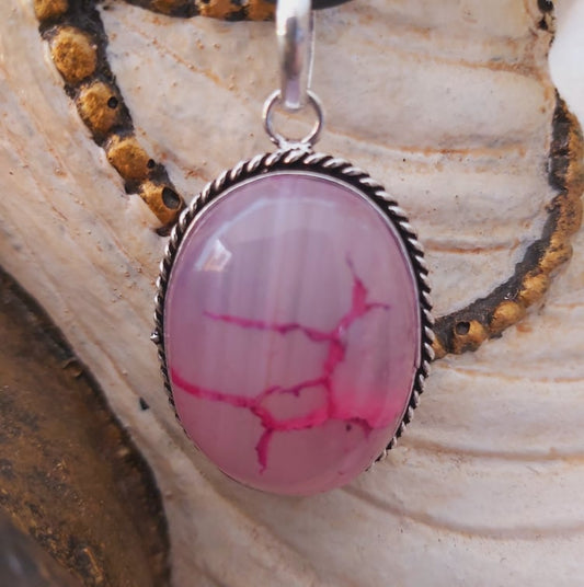 Agate Grounding & Protection Gemstone Pendant (E1898)