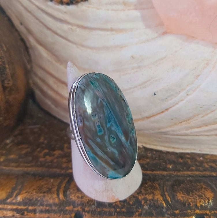 Agate Well Being Ring Size US 8.5 (E2452)